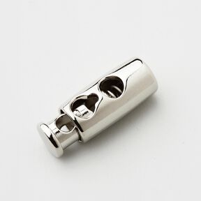 fermacorda metallo [passagio: 3 mm] – argento effetto metallizzato, 