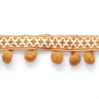 bordura con pompon croce [ 15 mm ] – terracotta, 