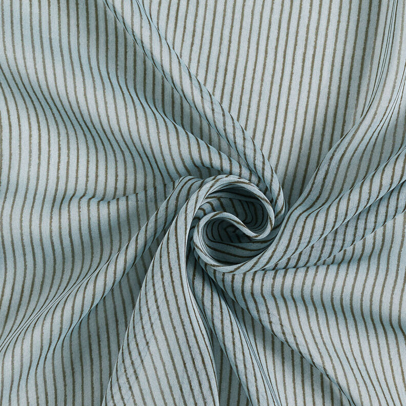 Chiffon di seta a righe strette – azzurro/grigio scuro,  image number 4