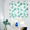 tessuto arredo panama Fronda di palma – bianco/verde smeraldo,  thumbnail number 5