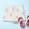 GOTS jersey di cotone Coniglio con fiore stampa digitale – avorio,  thumbnail number 5