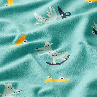 jersey di cotone coccodrillo e skateboard | PETIT CITRON – menta, 