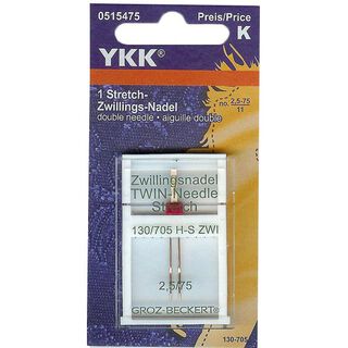 Ago gemello per tessuti elastici [NM 2,5/75] | YKK, 