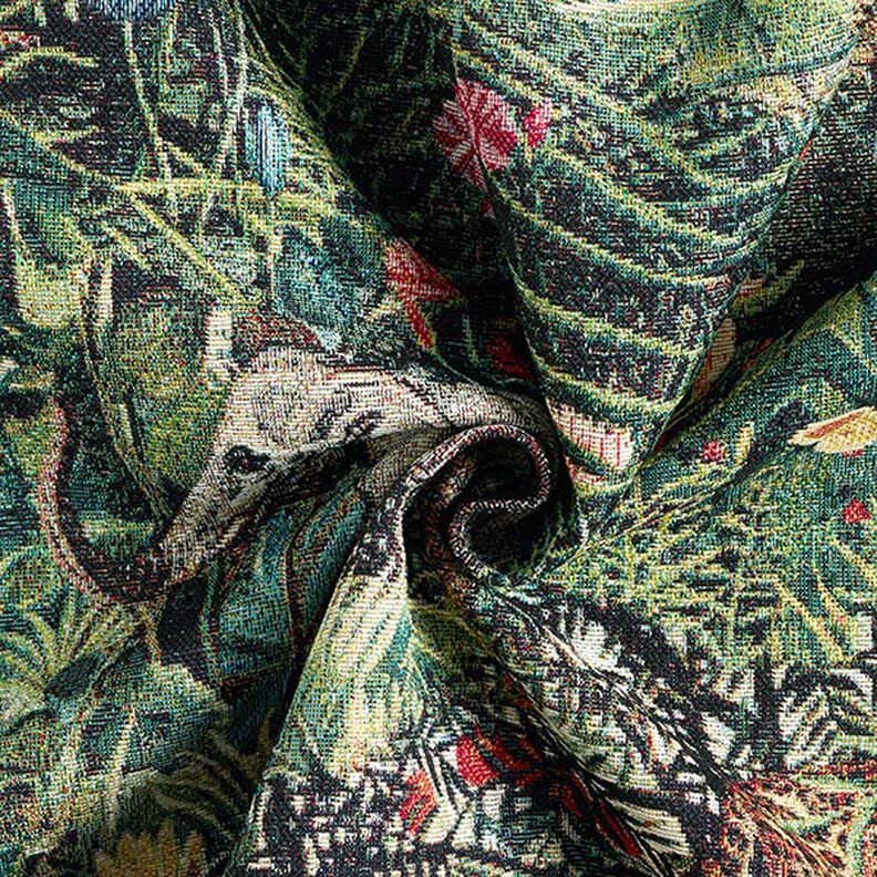 tessuto arredo gobelin giungla – nero/verde scuro,  image number 3