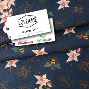 SHIELD CoverMe HEIQ Viroblock Glow Lily – blu marino | Albstoffe, 