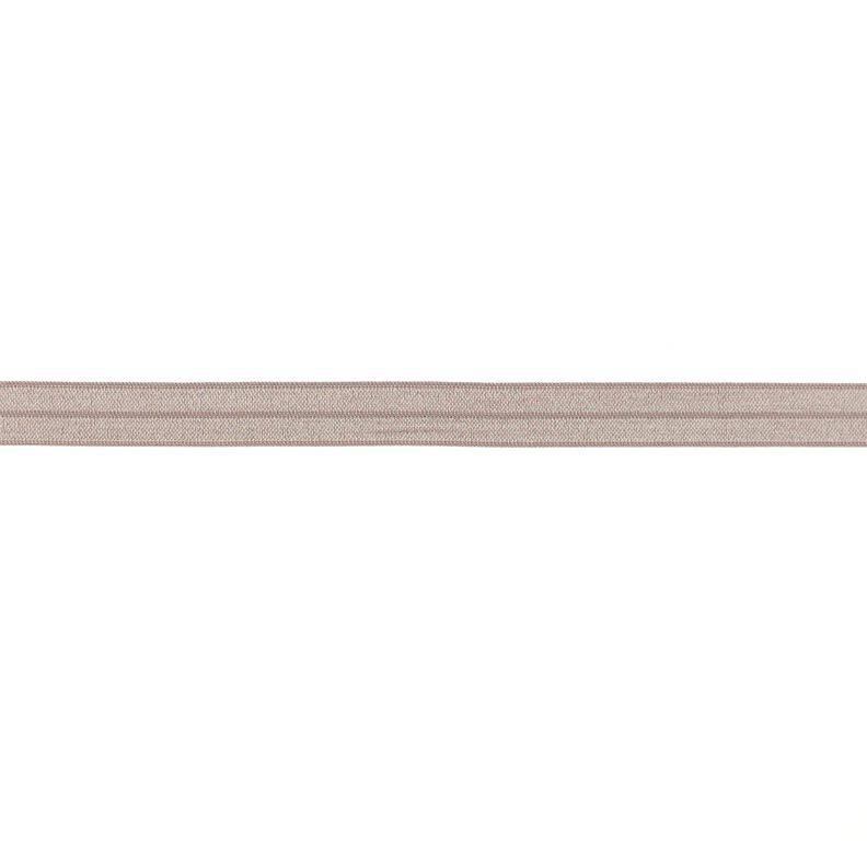 Fettuccia elastica  lucido [15 mm] – talpa,  image number 1