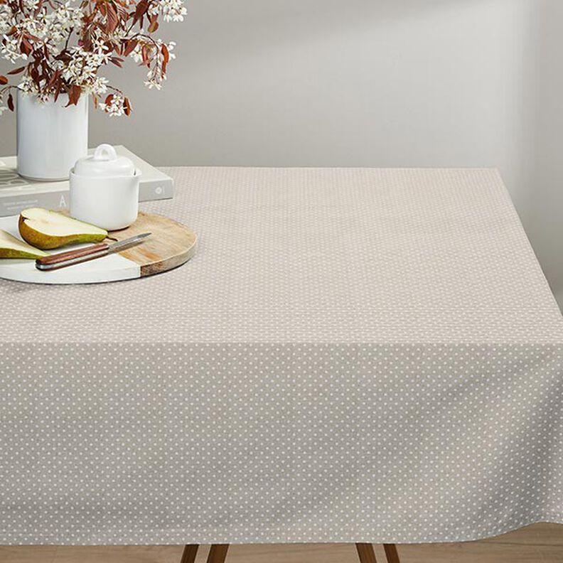 tessuto arredo mezzo panama Punti classici – naturale/bianco, image number 8