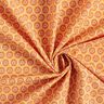 Cretonne di cotone Motivo ornamentale a mattonelle – arancione,  thumbnail number 3
