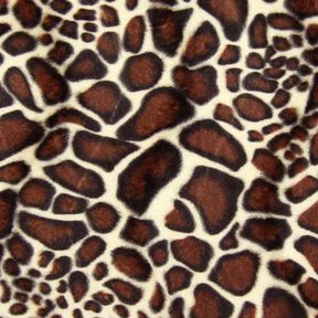 pelliccia sintetica giraffa – marrone, 