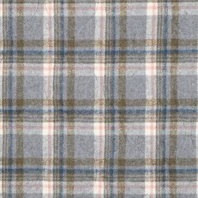 tessuto trapuntato flanella Quadri | Poppy Fabrics – grigio, 