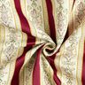 tessuto per arredi, jacquard, righe in stile Biedermeier – crema/rosso,  thumbnail number 4