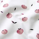 popeline di cotone mele stampa digitale – bianco, 