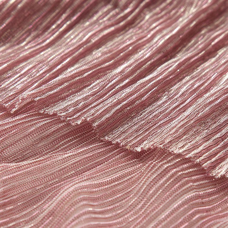 Plissettato con righe trasparenti glitterate – rosa,  image number 5