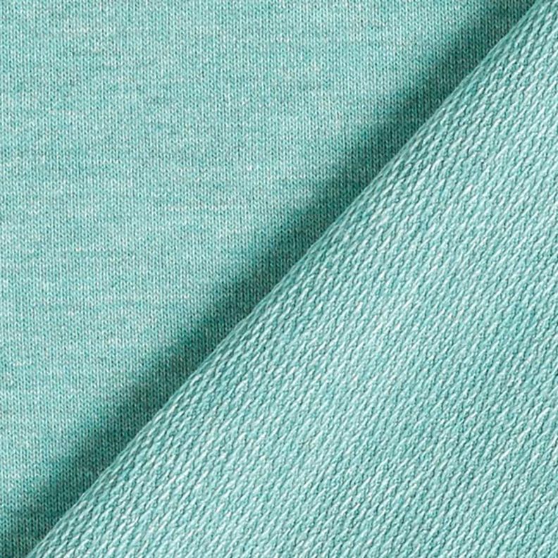 French Terry fine mélange – verde/grigio, image number 5