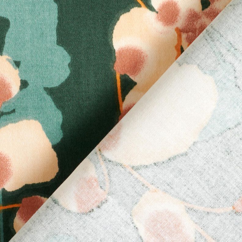 satin di cotone Piante rampicanti &ndash; verde scuro/sabbia,  image number 4