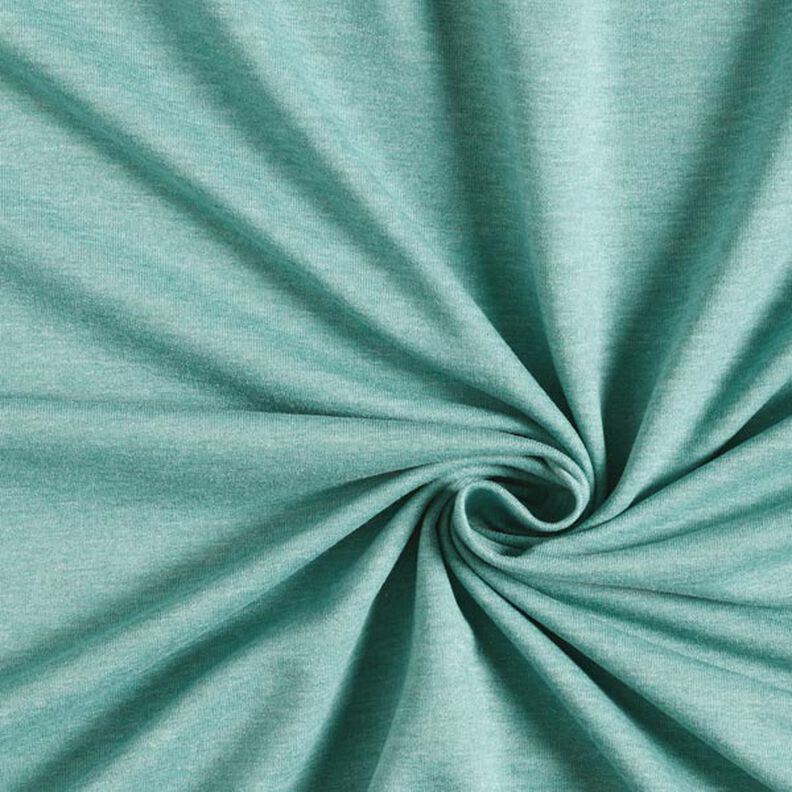 French Terry fine mélange – verde/grigio, image number 1