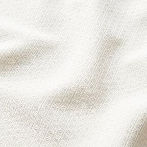 tessuto arredo Jacquard Piccoli rombi – bianco lana, 