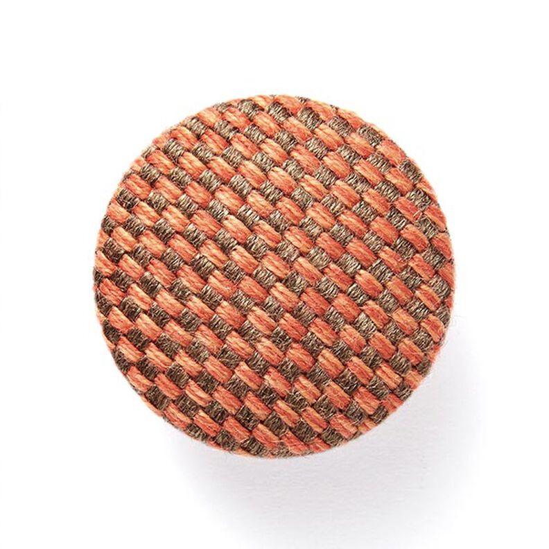 bottone rivestito - tessuto arredo da esterni Agora Bruma - terracotta,  image number 1