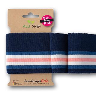 GOTS tessuto in maglia bio per bordi e polsini CUFF ME COLLEGE [140 cm | 7,5 cm] | Albstoffe, 