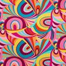 Voile di viscosa e cotone con anelli astratti – violetto pastello/azzurro,  thumbnail number 1