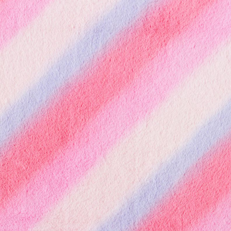 ecopelliccia Sfumatura di colore diagonale – rosa/lillà,  image number 1
