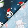 jersey di cotone Panda in spirito natalizio | Glitzerpüppi – blu notte/peperoncino,  thumbnail number 4