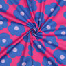 popeline di cotone Big Flower | Nerida Hansen – rosa fucsia acceso/colore blu jeans,  thumbnail number 3