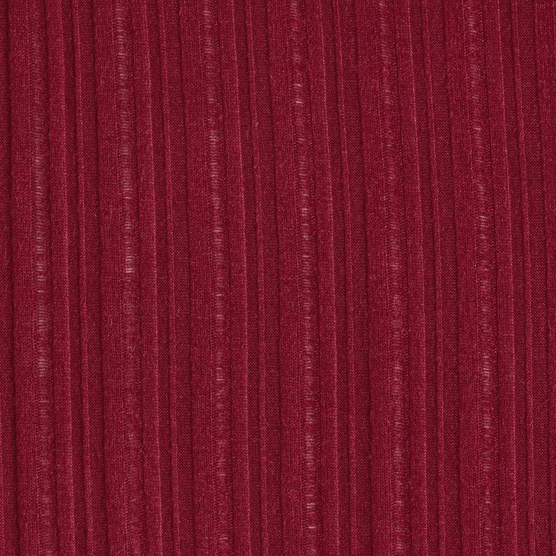 Maglia a coste in tinta unita – rosso Bordeaux,  image number 1