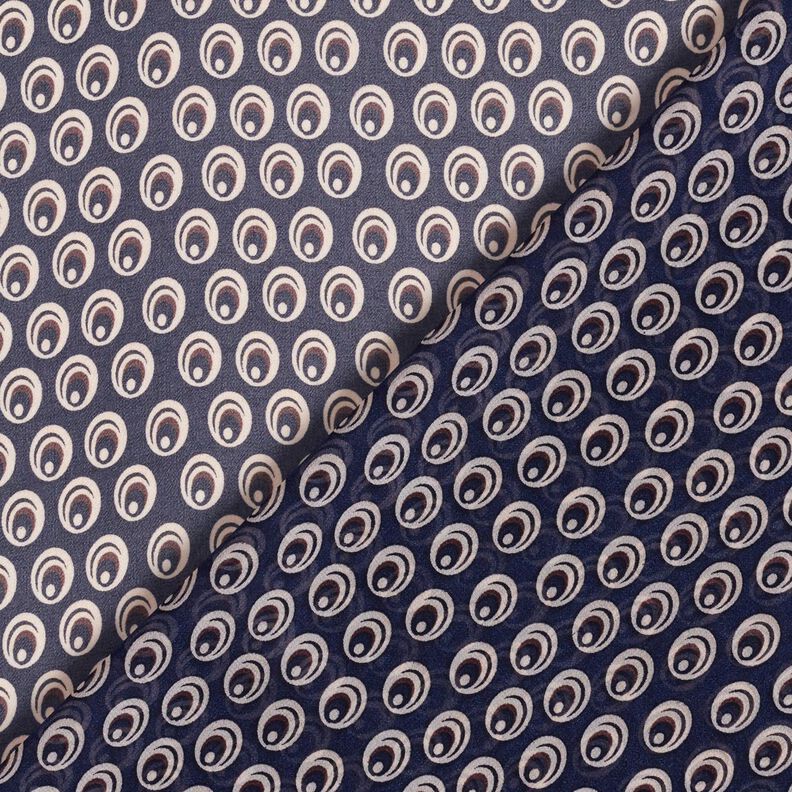 Occhio di pavone in chiffon – blu marino/blu marino,  image number 4