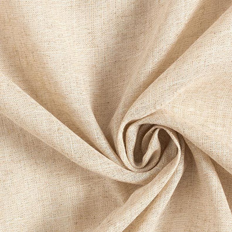 tessuto arredo voile lurex – naturale/oro,  image number 1