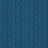 Jersey jacquard, cloqué, motivi a treccia – petrolio,  thumbnail number 1