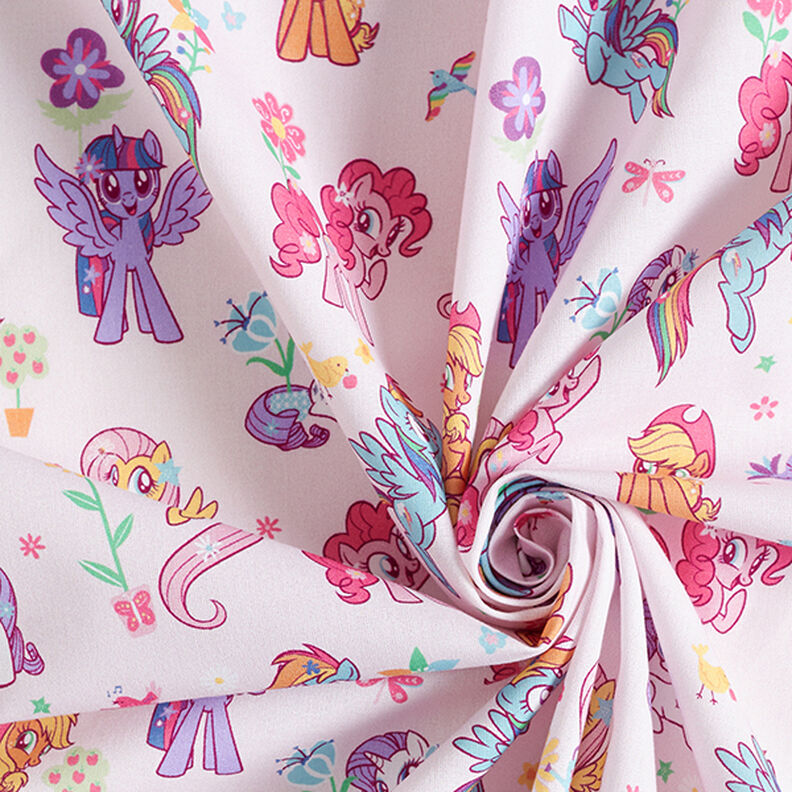 popeline di cotone Tessuto oggetto di licenza My little Pony in giardino | Hasbro – rosé,  image number 3