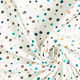 jersey di cotone Piccoli puntini variopinti – bianco/petrolio,  thumbnail number 3