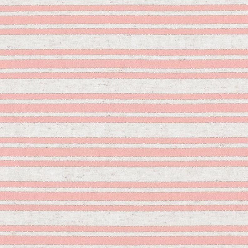 jersey di viscosa, righe glitter irregolari – bianco lana/rosé,  image number 1