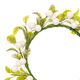corona decorativa con fiori e bacche [Ø 9 cm/ 16 cm] – bianco/verde,  thumbnail number 2