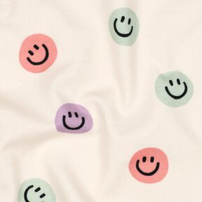 flanella di cotone faccine | Poppy Fabrics – avorio/rosa anticato, 