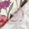 tessuto in cotone cretonne Fiori dai colori vivaci – uva/naturale,  thumbnail number 4