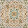 taglio di tessuto arredo gobelin Grande Mandala – senape/beige chiaro,  thumbnail number 1