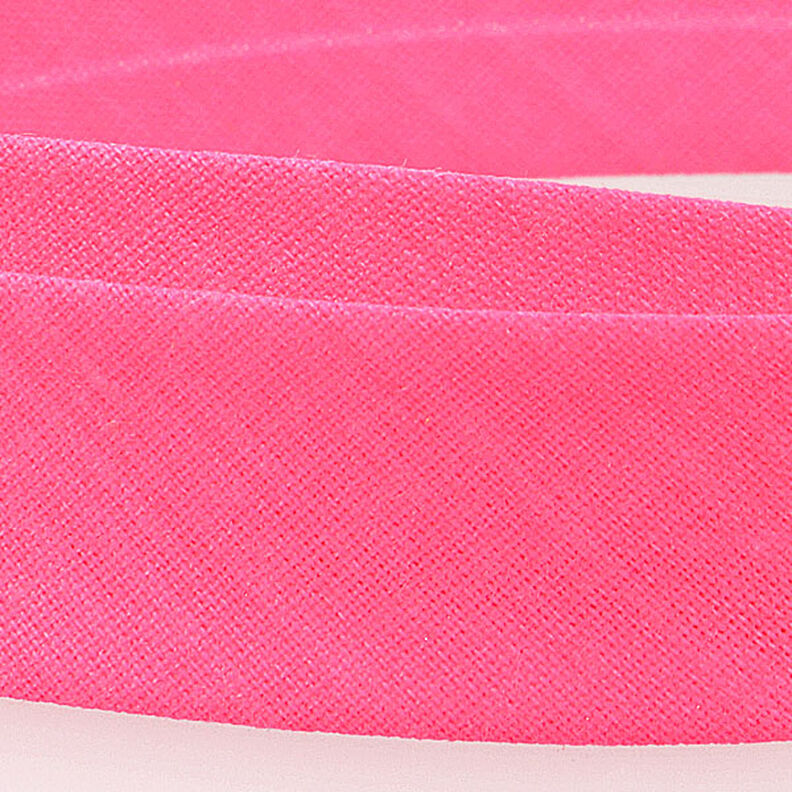 Nastro in sbieco Polycotton [20 mm] – fucsia neon,  image number 2