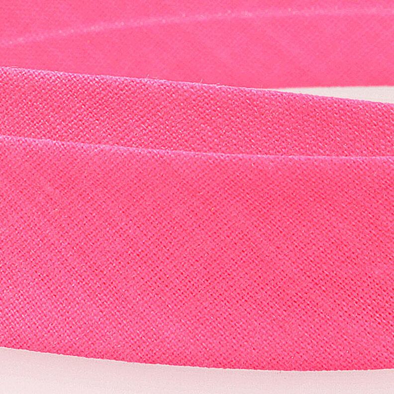 Nastro in sbieco Polycotton [20 mm] – fucsia neon,  image number 2