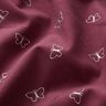 velluto a costine Farfalle con brillantini – rosso Bordeaux,  thumbnail number 2