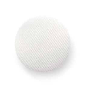 Bottone rivestito, Spigato in cotone – bianco lana, 