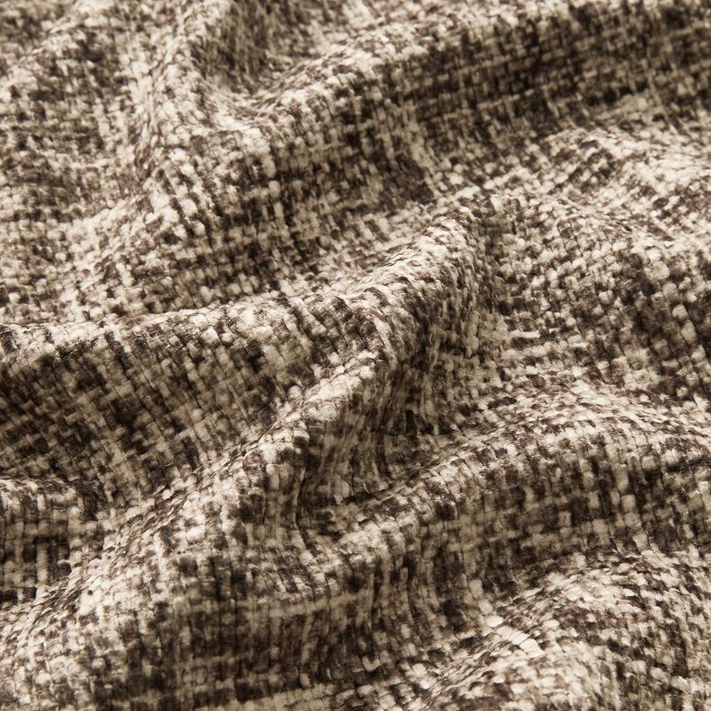 tessuto da tappezzeria Velluto goffrato &ndash; marrone scuro,  image number 2