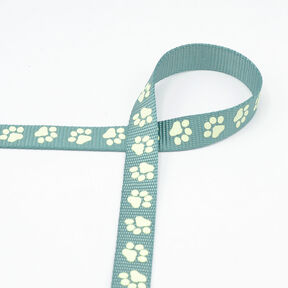 Nastro riflettente Guinzaglio per cani Zampe [20 mm] – verde salvia, 