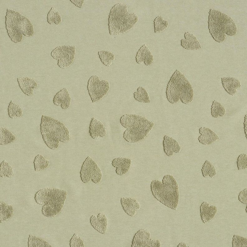 Maglia in spugna cuori – greige, image number 1