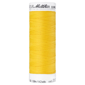 Cucirino Seraflex per cuciture elastiche (0120) | 130 m | Mettler – giallo sole, 