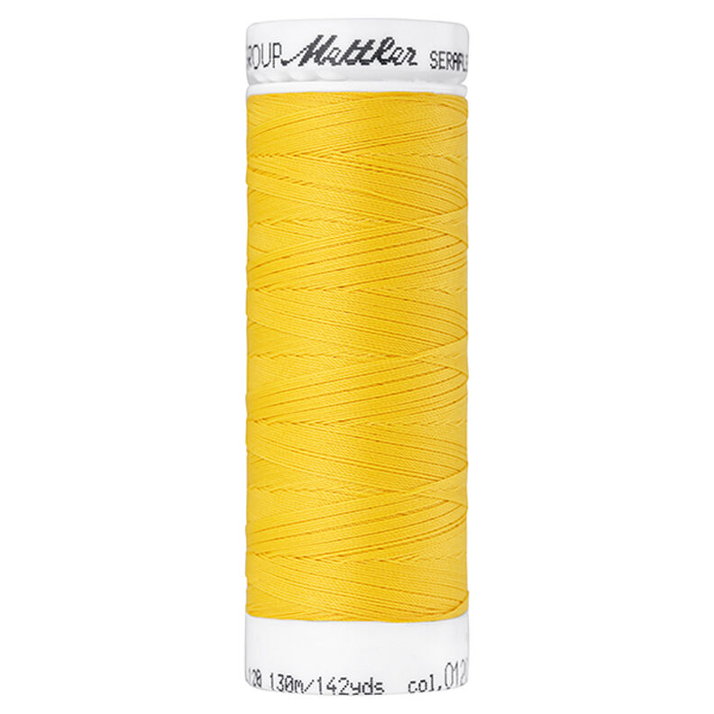 Cucirino Seraflex per cuciture elastiche (0120) | 130 m | Mettler – giallo sole,  image number 1