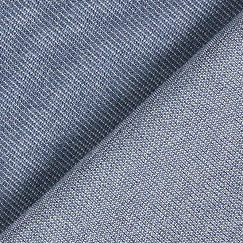 Maglia in tinta unita con effetto jeans – grigio blu,  image number 4