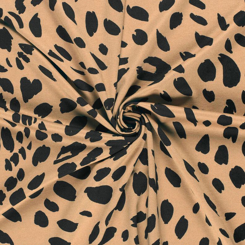jersey romanit Stampa leopardata – moca/nero,  image number 3