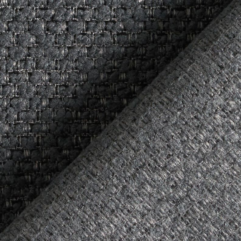 tessuti da esterni Effetto bouclé – nero-azzurro,  image number 4